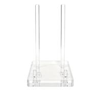 Mimoqk Acrylic Book Stand, Clear Display Holder, Adjustable Reading Rack, Minimal Desk Organizer, Transparente Support for Books Comics Cookbooks Artwork Cards Photos Living Room Study Office Use