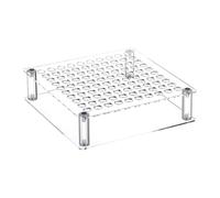 Mimoqk Acrylic Pencil Brush Holder, Desk Pen Organizer, 100 Hole Display Rack, Large Capacity Storage, Clear Tabletop Stand for Living Room, Bedroom, Bookshelf, Studio, Transparent