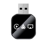 Mimoqk Adaptador inalámbrico para coche, Dongle Plug and Play sin retraso | Adaptador de coche | para transporte de viaje de larga distancia y llamadas de asistencia de estacionamiento