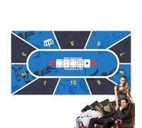 Mimoqk Alfombra Texas Holdem, Alfombra de mesa de póker | Mantel de goma gruesa Alfombra de diseño de juego antideslizante, Texas Poker Holdem Pad para salas de juegos de mesa, reuniones entre amigos