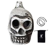 Mimoqk Authentic Aztec Whistle, Skull Spooky Whistle, Human Death Scream, Loud Death Whistle, High Decibel Whistle, Human Sounding Screams, Sacrifice Ritual Whistle, for Death Rituals