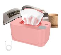Mimoqk Baby Wipe Warmer Dispenser, Portable Wet Wipes Warmer, Even Heating Diaper Heater, Space-Saving Holder Case, Ideal for Home & Living Room Use (1 Unit)