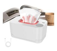 Mimoqk Baby Wipe Warmer Dispenser, Portable Wet Wipes Warmer, Even Heating Diaper Heater, Space-Saving Holder Case, Ideal for Home & Living Room Use (1 Unit)