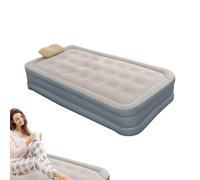 Mimoqk Blow Up Air Mattress, Inflatable Twin Guest Bed, Built in Pump, Quick Inflating, Compact Folding Design, Portable for Travel, Camping, Home Use, Overnight Guests