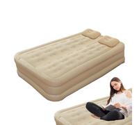 Mimoqk Blow Up Air Mattress, Inflatable Twin Guest Bed, Built in Pump, Quick Inflating, Compact Folding Design, Portable for Travel, Camping, Home Use, Overnight Guests