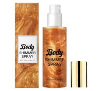 Mimoqk Body Shimmer, Bronce Shimmer Highlighter, Hydrating Illuminating Oil, Glow Enhancer, Facial and Skin Radiance, Festival Vacation Party Concierto Travel More