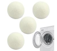Mimoqk Bolas para secadora, bola de suavizante - Bolas suavizantes reutilizables | Suavizante natural de 4 piezas, kit de limpieza en seco de aparatos domésticos para