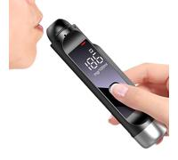 Mimoqk Breathalyzer Alcohol Tester, USB Rechargeable Detector, High Accuracy Breath Analyzer, Digital LCD Screen Device for Home Party Personal Driving Safety Monitoring Use 5.12x0.98x0.98 Inches