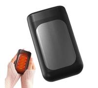 Mimoqk Calentadores de manos eléctricos recargables | 6000 mAh, 3 niveles de temperatura ajustable, calentador de manos de calentamiento rápido, dispositivo de calentamiento recargable por USB para
