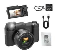 Mimoqk Cámara digital 4K, zoom óptico 40x, cámara para vlogging, sensor de 48 megapíxeles, cámara multifunción, para fotografía, cámara para Vlog personal para grabar