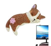 Mimoqk Car Dashboard Decor, Cute Dog Figurine, Auto Interior Ornament, Resin Display, Mini Size Design × 1, Stable Base Mount, Decorative Accessory for Automotive Trailer RV Sedan Pickup Tractor