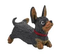 Mimoqk Car Dashboard Decor, Cute Dog Figurine, Auto Interior Ornament, Resin Display, Mini Size Design × 1, Stable Base Mount, Decorative Accessory for Automotive Trailer RV Sedan Pickup Tractor