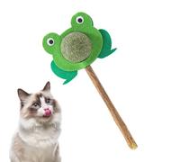 Mimoqk Catnip Toys for Indoor Cats, Cartoon Frog Cat Stick Toy, Kitten Toys for, Cat Nip Toys for Chewing, Interactive Cat Chew Toy for Aggressive Chewers, Pet Supplies for Cats