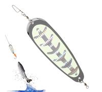 Mimoqk Cebo de Cuchara | Señuelos Duros y Luminosos Cucharas de - Cebo de de Cuchara sólido y a Prueba de Golpes, señuelos de Cebo de con de Sangre para ríos, mar y Lago