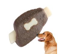 Mimoqk Chew Toys for Dogs, Tough Chew Toys for Dogs, 4.72x2.36 Inches, 3.94x3.15 Inches, Bone Indestructible Pet Supplies Interactive Beef Flavor Oral Care for All Breeds