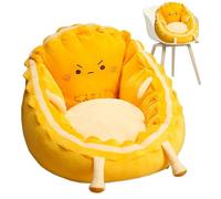 Mimoqk Comfy Seat Cushion, Soft Chair Cushion, Bedroom Floor Cushion, Gaming Floor Chair, Cute Egg Chair Cushion Floor Soft Seat Cushion with Back Support for Gaming and Reading in The Bedroom