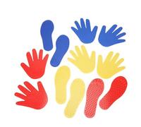 Mimoqk Coordination Play Mat, Interactive Body Movement Game Rug, 6 Pair Hand Foot Activity Floor Challenge for Kids Adults Kindergarten Home Indoor Outdoor Lawn Party Fitness Learning Fun Set