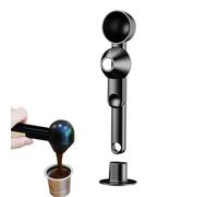 Mimoqk Cuchara de café molido, cuchara medidora de precisión, cuchara deslizante, herramienta de porción ajustable para mezclar bebidas, accesorios de café de cocina, cucharas de pie reutilizables