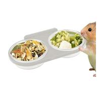 Mimoqk Cuenco de alimentación magnético, plato de desmontable, taza antivuelco, estación de alimentación segura para terrario, práctico accesorio de hábitat de reptiles, herramienta de comida