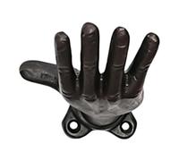 Mimoqk Decorative Wall Hooks, Funny Metal Gesture, Compact Mount with Strong Hold, Sturdy Build with, Home Accessory, Handy Organizer for Bedroom Kitchen Living Room Keys Towels Coats Jewelry