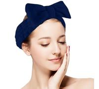 Mimoqk Diadema para lavar la cara, banda para lavar el cabello con moño para mujer, banda de baño, para ducha, spa, fitness, yoga, entrenamiento, maquillaje, belleza, ejercicio de aseo