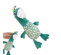 Mimoqk Dog Chew Toy, Plush Dinosaur Squeaky Toy, Interactive Sound Playmate, Gentle Teeth Cleaning Support, Fun Calming Companion for Puppy Training and Playtime