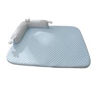 Mimoqk Dog Cooling Mat, Pet Cooling Pad, Breathable Self Chilling Bed, Washable Comfort Cushion, Interactive Heat Relief Sleeping Mat for Dogs Cats Indoor Outdoor Summer Use 400g