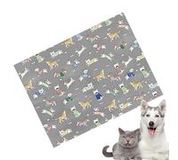 Mimoqk =Dog Cooling Mat, Thicken Ice Silk Bed, Washable Waterproof Crate Pad with 27.56x19.69 Inches Size, Pet Chill Mat, Outdoor Indoor Travel Use for Dogs, Blue