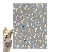 Mimoqk =Dog Cooling Mat, Thicken Ice Silk Bed, Washable Waterproof Crate Pad with 27.56x19.69 Inches Size, Pet Chill Mat, Outdoor Indoor Travel Use for Dogs, Blue