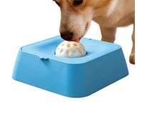 Mimoqk Dog Licking Bowl, Pet Slow Feeder, Bowl, Liquid Licking Dish with Ball Design, Antigolpes, Slow Eating Alimentador, Yogurt Treat Enrichment Bowls for Indoor Apartment Home Kitchen