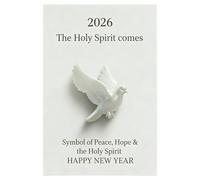 Mimoqk Epiphany Figurine Mini, Holy Spirit Symbol, Handcrafted Ornament with Card, Animal Shape Figurine for Home or Office, Religious Decoration, Spiritual Gift Figurines for Family