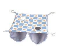 Mimoqk Ferret Hammock for Cage, Soft Hanging Nest Bed with Small Pets, Cozy Indoor Sleeping Cradle, Interactive Warm Fabric Lounger to Hamster, Chinchilla, Hedgehog Resting Use 15,75 x 15,75 x 5,91