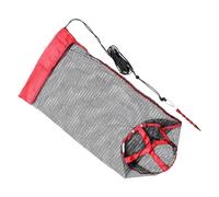Mimoqk Fishing Mesh Bag, Multifunctional Fishing Bag, Fishing Accessories Bag, Lightweight Fishing Bag, Lightweight Fish Mesh Bag with Drawstring for Fishing Trips and Activities, Multicolor,