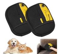 Mimoqk - Guantes de recogedor de pelo para animales | Guantes de baño de doble cara para gatos - Cepillo de aseo Muebles Sofá Ropa Mitón Pérdida Pelo Gatito