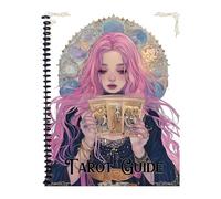 Mimoqk Guided Tarot, Beginner Deck Planner, 2025 Informative Learning Set, Seamless Reading Experience with Guidebook for Novices, Study Practice, Spiritual Insight, 8,27x11 pulgadas