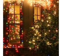 Mimoqk Guirnalda de luces de estrella - 20 luces LED de estrella para exteriores | Cadena de iluminación impermeable de 9.85 pies para litera, tienda de campaña, techo, camping, interior, vacaciones
