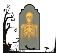 Mimoqk Halloween Ghost Mirror, Indoor Spooky Wall Decor, Realistic Haunted Reflection Prop, Creepy Atmosphere Enhancer, Lightweight, for Party Entrance Haunted House Porch Dormitory Balcony Garden