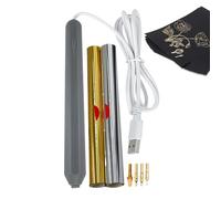 Mimoqk Hot Foil Pen, Stamping Tool Kit, Gold Foils Pen with 4 Metal Tips, Hot Stamping Tool with Multi- Use, Foil Stampings Pens, Creative Craft Pens for Scrapbooking Teens Adults