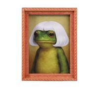 Mimoqk Imán de Rana Divertido | Decoración De Hogar Pequeña De Madera Y Graciosa,Imanes De Lindos | para Amigos, Oficinas, Cocina, Navidad, Cumpleaños, Halloween