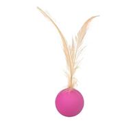 Mimoqk Interactive Cat Toy, Feather Ball for Cats, Indoor Exercise for Kittens, Portable Design for Hunting Play, Boredom Relief, Sturdy Construction, Ideal for Outdoor Fun Active Cats