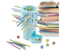 Mimoqk Juegos familiares para,Divertidos Palos coloridos interactivos - Juego educativo de Mikado | para niños, familia, escuela en casa, guardería, clase, viajes, cumpleaños