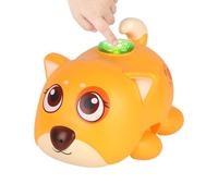 Mimoqk Juguete cachorro caminando para | Cachorro eléctrico con música y luz, juguete musical electrónico con funciones de sonido, para niños y niñas guarderías fiestas