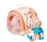 Mimoqk Juguete para Perro Ladrar y Caminar para, Juguete para Perro Caminante,Juguetes para perros de compañía para, Juguete realista para niños pequeños | Juguetes de peluche interactivos creativos