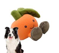 Mimoqk Juguetes de peluche para perros, juguetes interactivos de peluche de frutas con chirrido, suministros interactivos para mascotas, dentición para perros medianos y grandes, cachorros ocupados