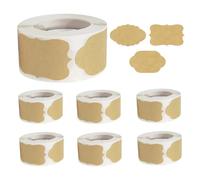 Mimoqk Label Stickers, Adhesive Paper Decal, Self-Adhesive Food Jar Stickers, Durable Waterproof Material, Easy Peel-and-Stick Design, Organization Labeling Tool for Home Business Office