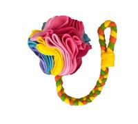 Mimoqk Large Breed Dog Snuffle Ball, Soft Interactive Foraging Toy, Washable Pet Puzzle Ball, Slow Feeder Dispenser, Engaging Entertainment Activity, Ideal for Puppies and Dogs of