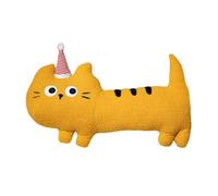 Mimoqk Long Cat Body Pillow, Cartoon Plush Toy, Cuddly Hugging Cushion, Interactive Soft Stuffed Animal to Kids, Boys, Girls, Cozy Sleep Companion for Home Decor, Bed Sofa 15.75x7.87 Inches
