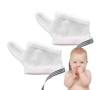 Mimoqk Manoplas antiarañazos, protector de pulgar para niños, guantes antiarañazos, guantes protectores, guantes de mano para niños para morderse las uñas