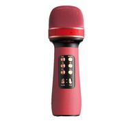 Mimoqk Microphone for Singing, Portable Cordless Mic Speaker, All-in-1 Wireless with LED Lights, Perfect for Parties, Family Gatherings & Entertainment