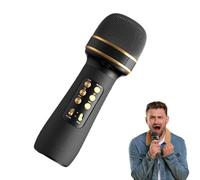 Mimoqk Microphone for Singing, Portable Cordless Mic Speaker, All-in-1 Wireless with LED Lights, Perfect for Parties, Family Gatherings & Entertainment